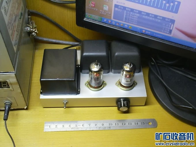 00000085.JPG 我做的6N2+6N1电子管小胆机功放