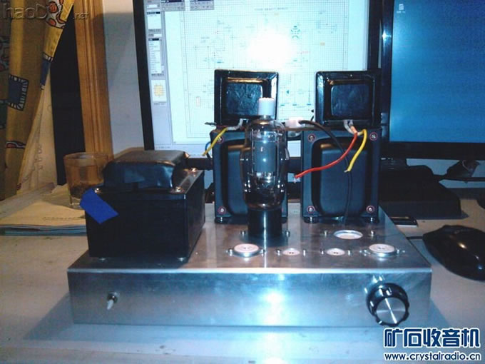 1111.JPG diy的FU-7电子管单端胆机输出牛制作完成