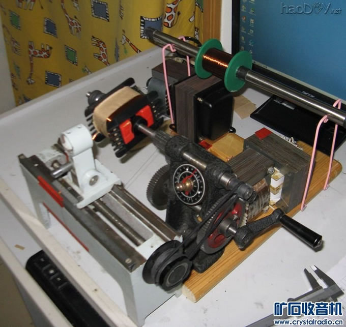 1机械式自动排线.JPG diy的FU-7电子管单端胆机输出牛制作完成