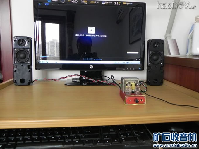 15.试听音乐.jpg 袖珍6n2+6n1电子管小胆机功放