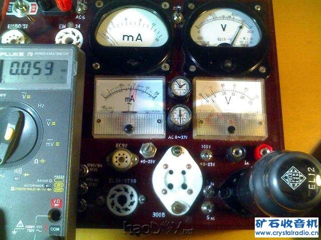 测EL12_1.jpg Diy收音机和功放常用电子管测试仪
