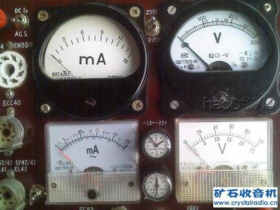 仪表区.jpg Diy收音机和功放常用电子管测试仪