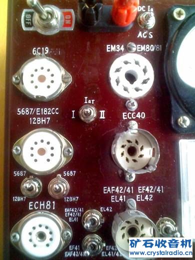 三极管复合管猫眼管测试区.jpg Diy收音机和功放常用电子管测试仪