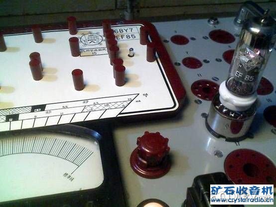 转换座测EF85.jpg Diy收音机和功放常用电子管测试仪