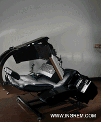 点击查看大图 晒下我260斤重的钢铁怪兽 三屏 电控变形姿态调节电脑椅