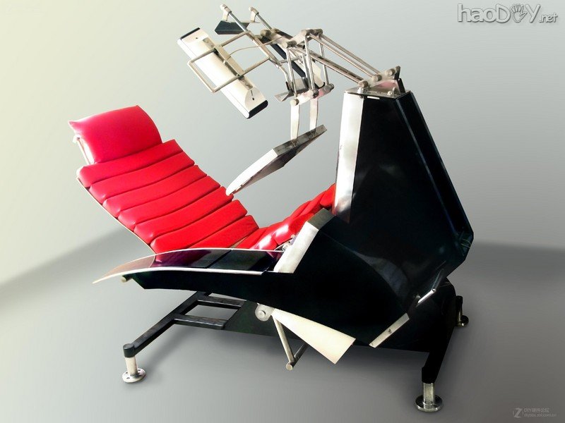 点击查看大图 晒下我260斤重的钢铁怪兽 三屏 电控变形姿态调节电脑椅