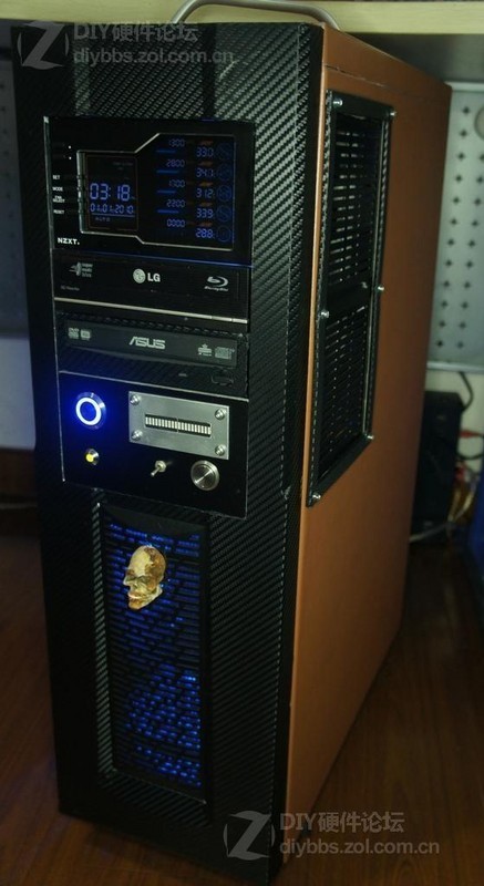 点击查看大图 复古风格 人造革贴皮电脑机箱