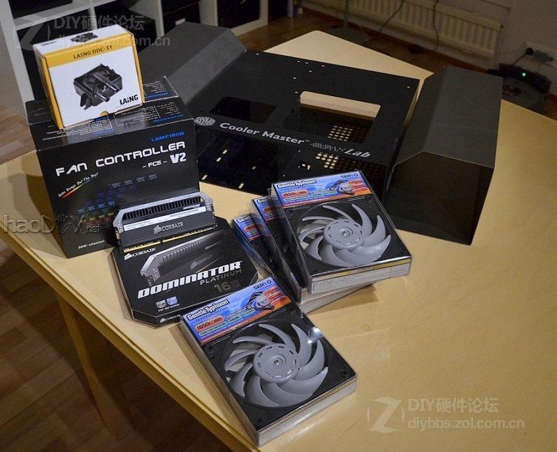 点击查看大图 红黑色的高端试验台 Test bench V2机箱改造