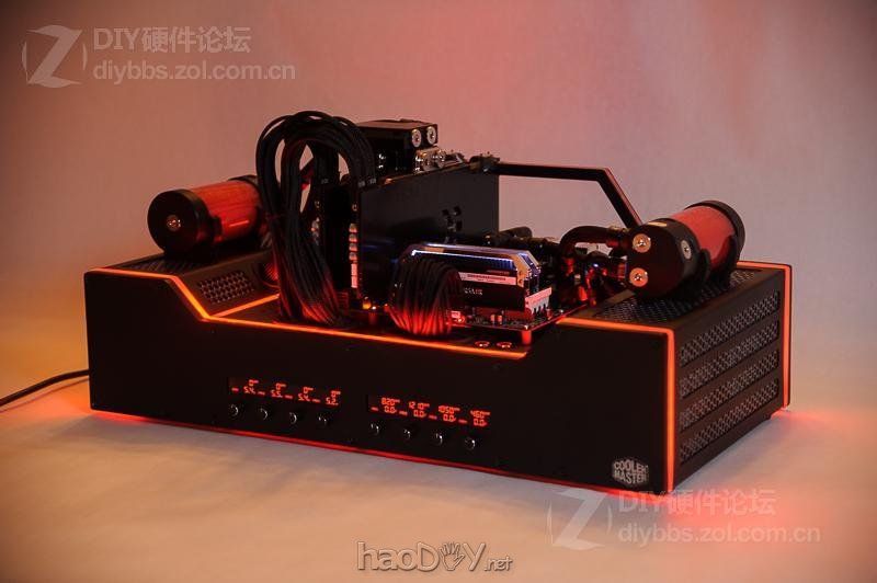 点击查看大图 红黑色的高端试验台 Test bench V2机箱改造