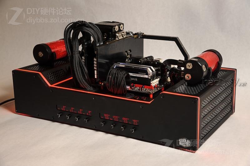 点击查看大图 红黑色的高端试验台 Test bench V2机箱改造