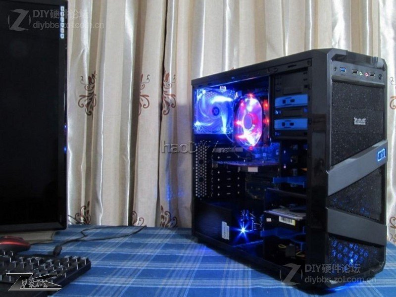 点击查看大图 屌丝散热器光污染cpu散热器改造