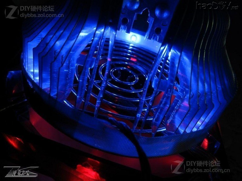 点击查看大图 屌丝散热器光污染cpu散热器改造