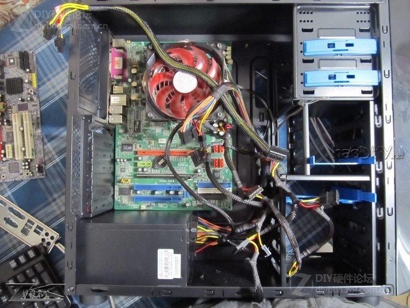 点击查看大图 屌丝散热器光污染cpu散热器改造