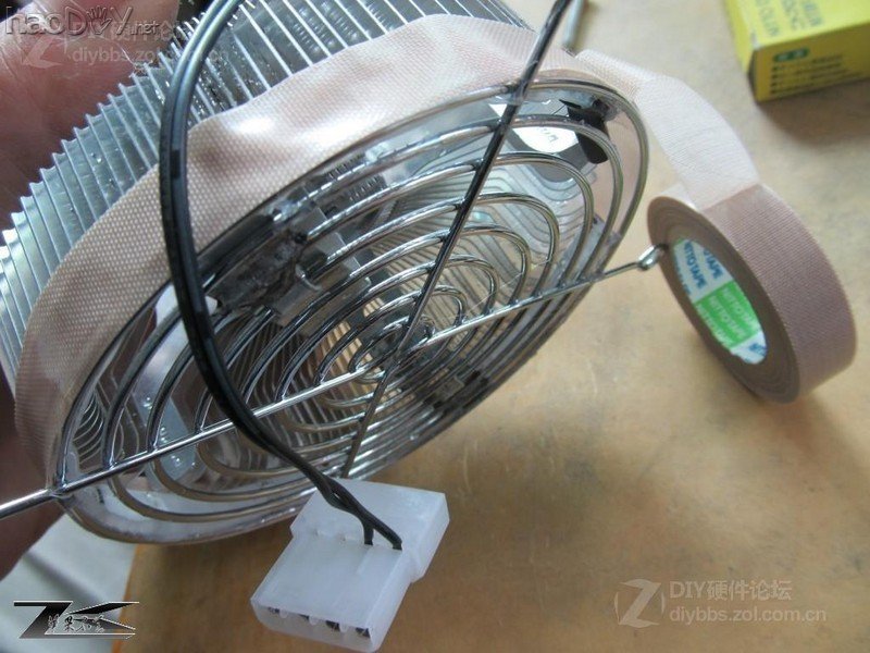 点击查看大图 屌丝散热器光污染cpu散热器改造