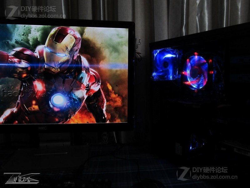 点击查看大图 屌丝散热器光污染cpu散热器改造