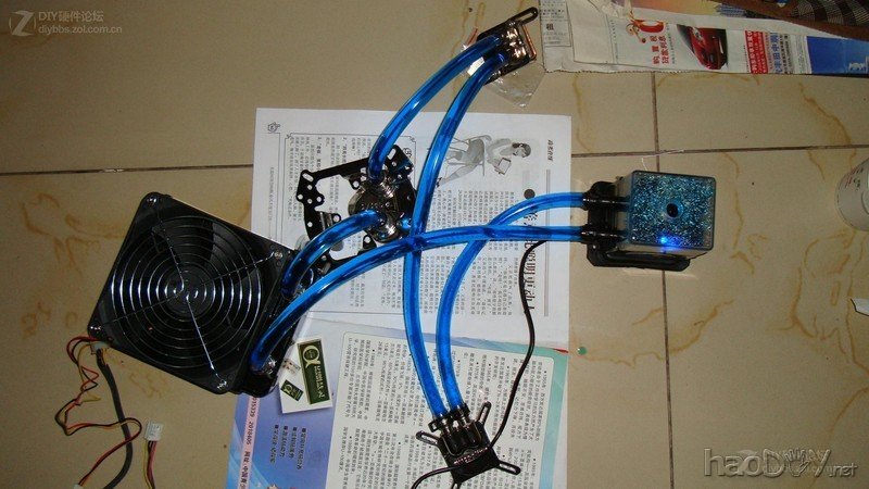 点击查看大图 屌丝也要玩显卡电脑水冷散热器