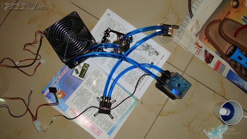 点击查看大图 屌丝也要玩显卡电脑水冷散热器