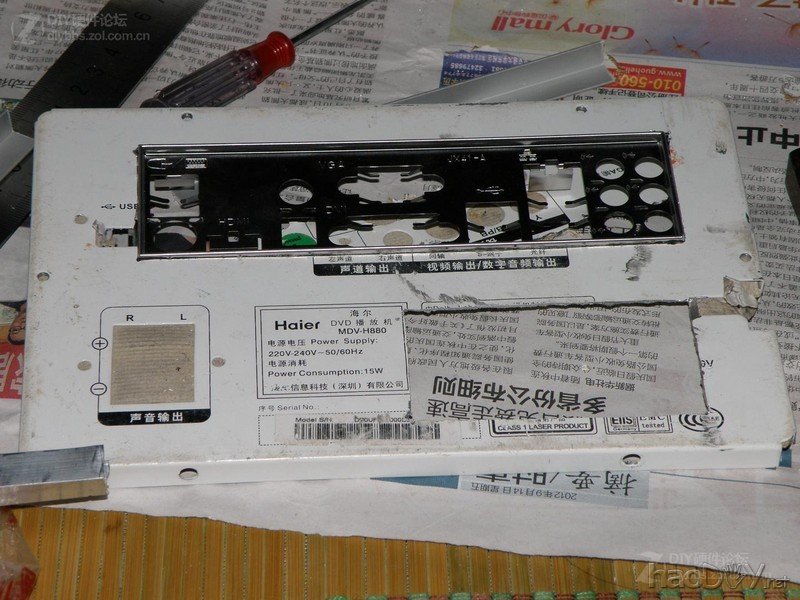 点击查看大图 经过两个月的折腾 终于整出来个能拿出手的改造电脑机箱