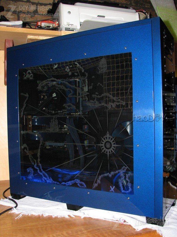 点击查看大图 蓝色复仇者,Bluebeards Revenge电脑机箱改造