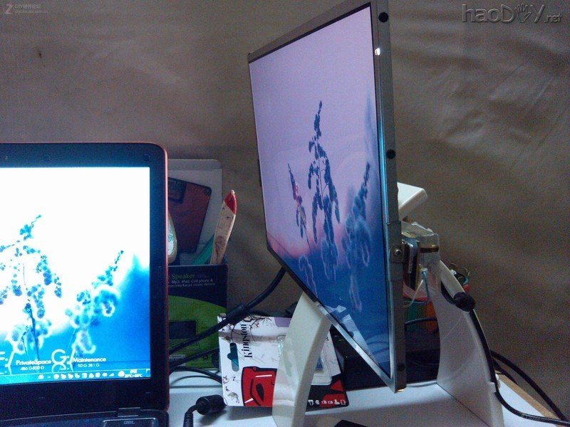 点击查看大图 笔记本显示器屏改显示器超薄无边框