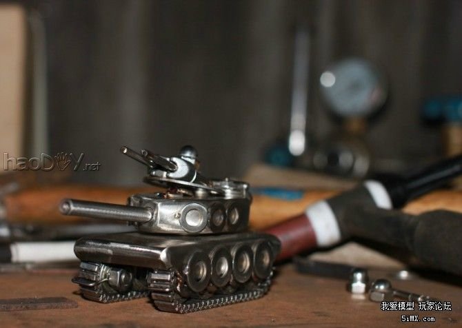 92.jpg DIY不锈钢小小坦克模型