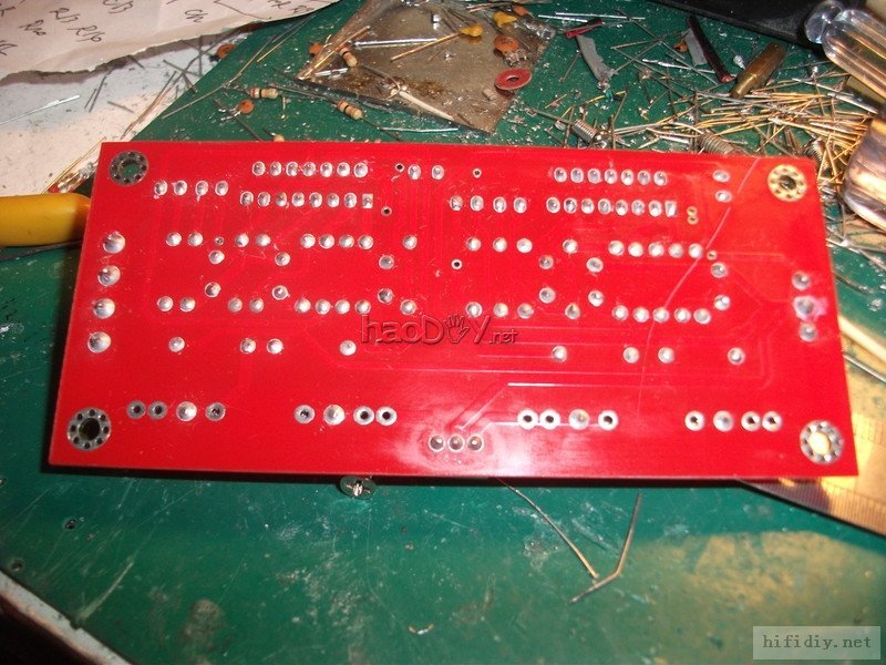 焊接好的双IC功放板2.JPG 再次制作环氧树脂板机箱的LM4766BTL卡拉OK功放