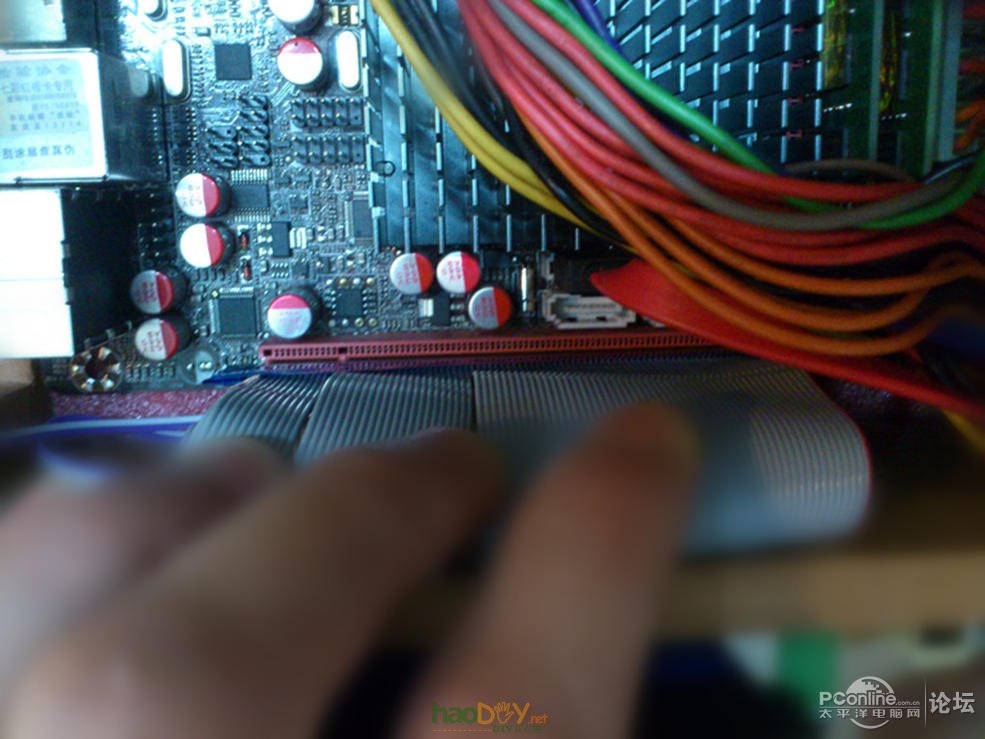 点击查看原图 最近拼的ITX木箱电脑一体机,烂测试平台