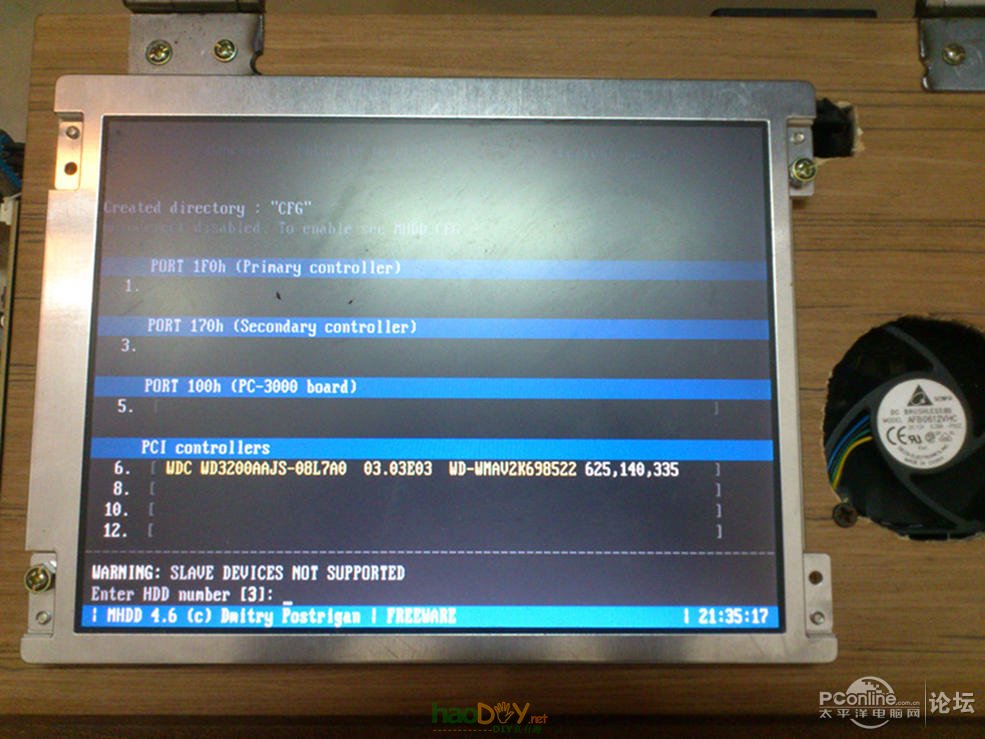 点击查看原图 最近拼的ITX木箱电脑一体机,烂测试平台