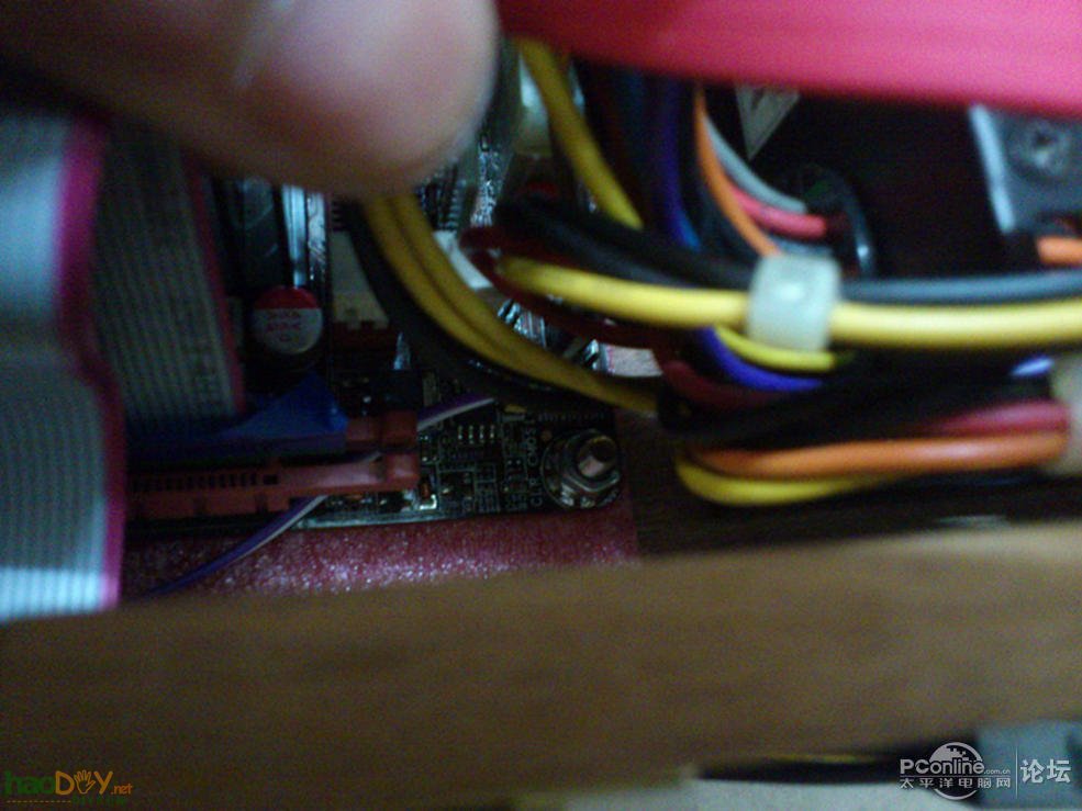 点击查看原图 最近拼的ITX木箱电脑一体机,烂测试平台