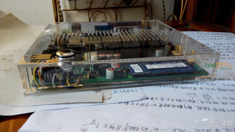 点击查看原图 手工透明机箱电脑主机第二代