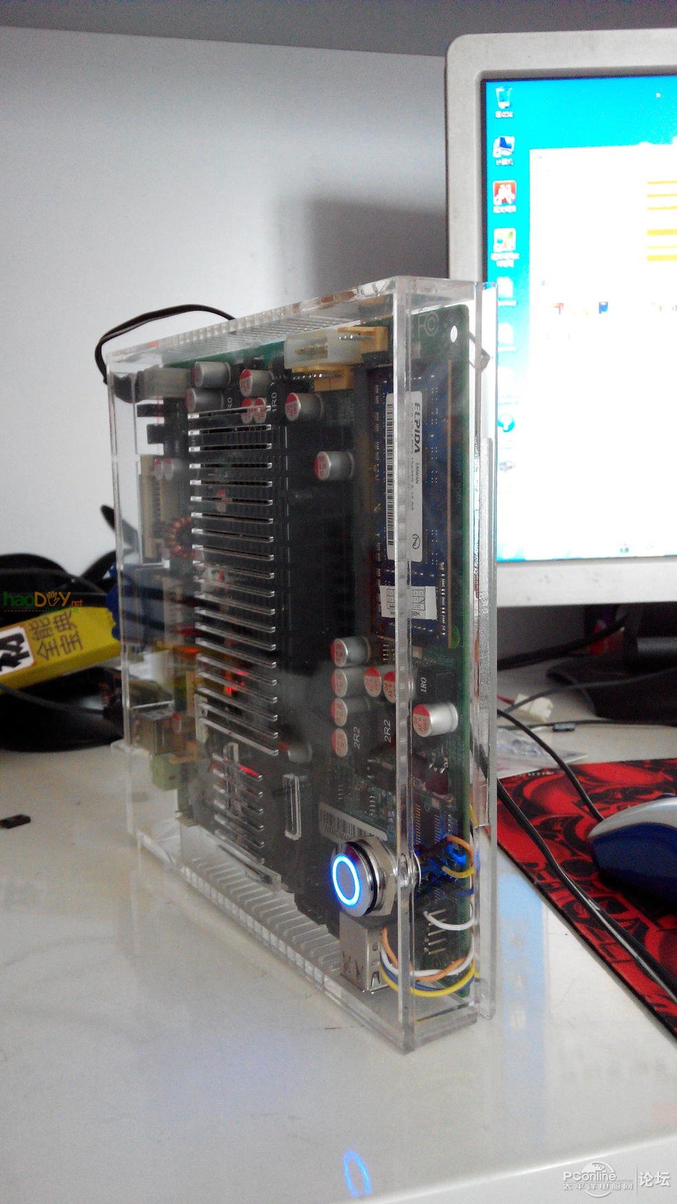 点击查看原图 手工透明机箱电脑主机第二代