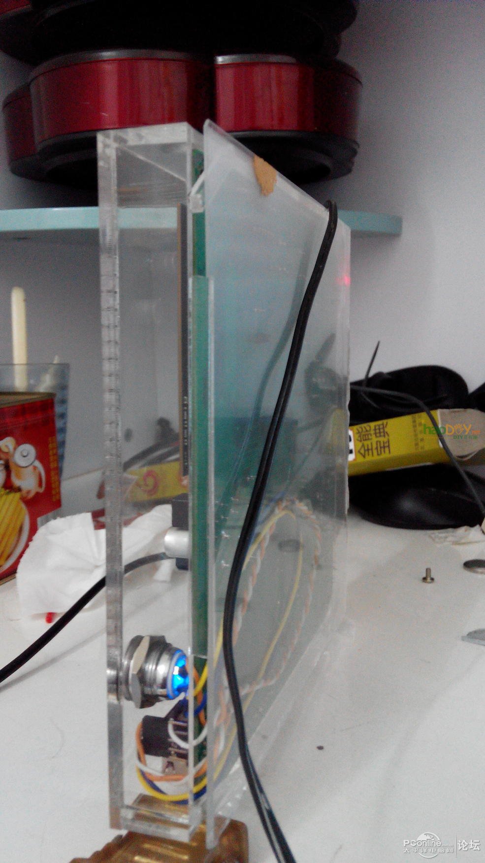 点击查看原图 手工透明机箱电脑主机第二代