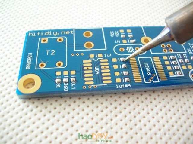 点击图片可在新窗口打开 贴片元件的DIY焊接过程