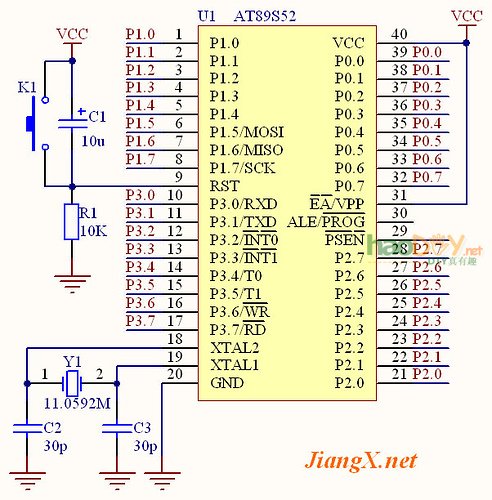 单片机LED点阵流水灯的制作 附视频