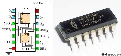 触摸开关电路的制作CD4013