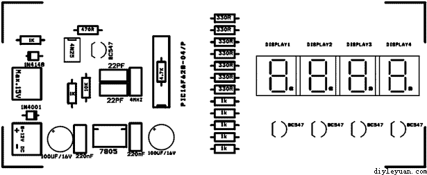 PIC16F628单片机频率计数器的制作