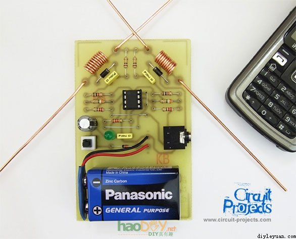 手机信号辐射检测探测器的制作