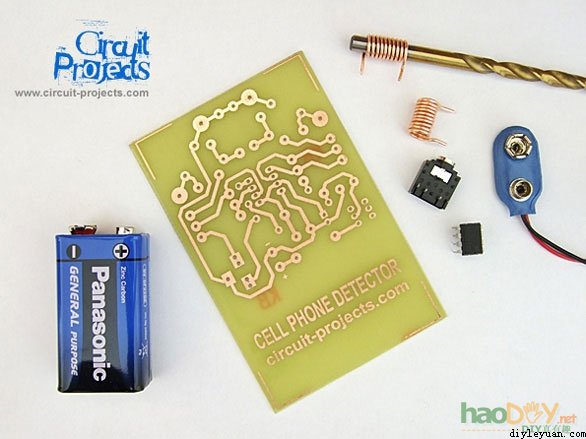 手机信号辐射检测探测器的制作