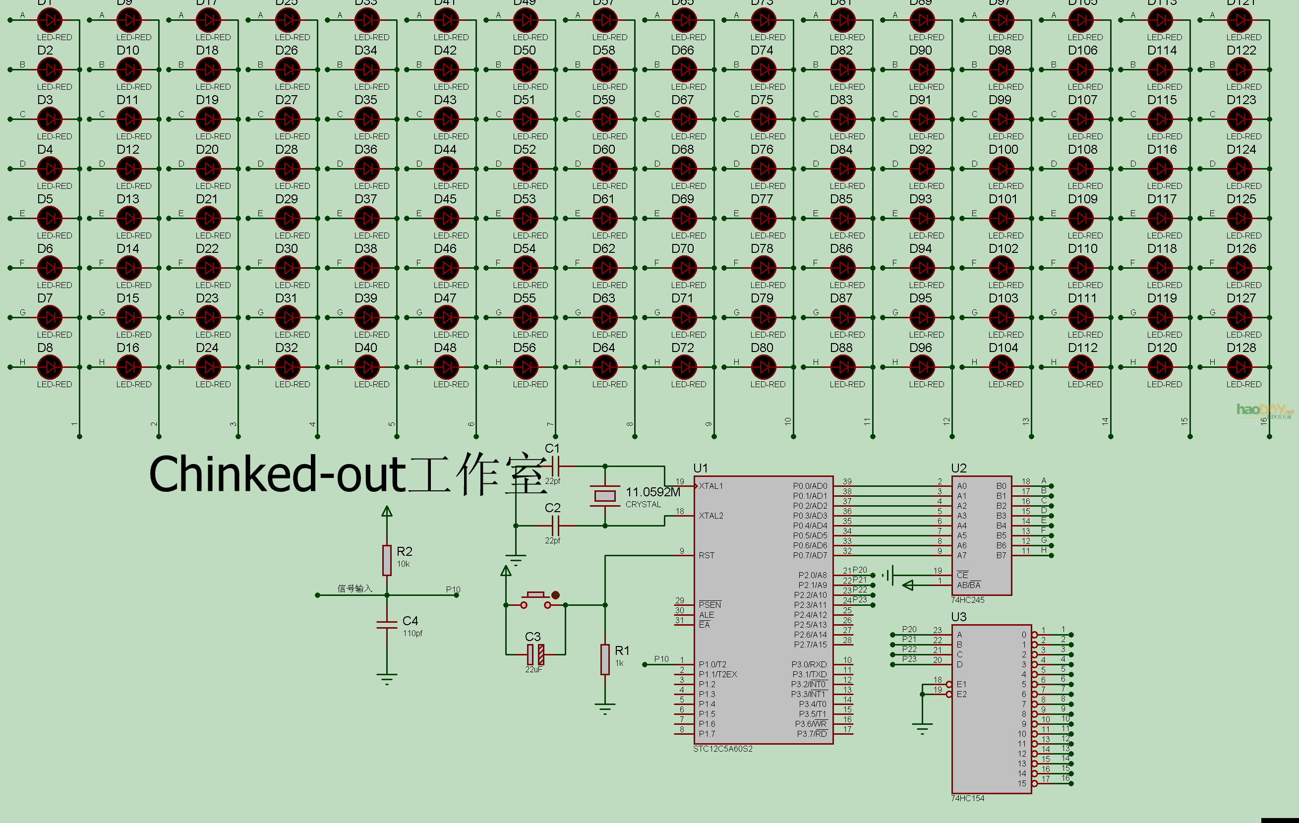 单片机音频电平显示电路的制作