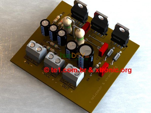 TDA2030+BS908/BD907制作的40W-HI-FI音频放大器