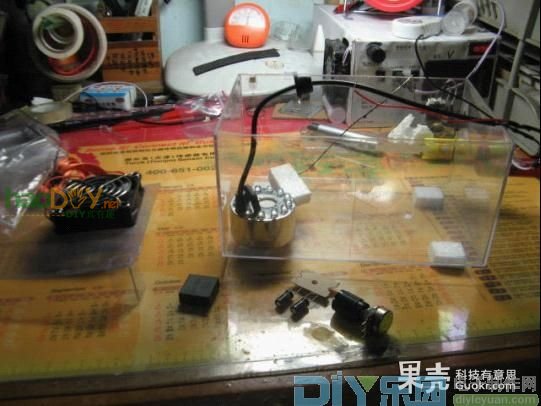 自制简易超声波雾化加湿器