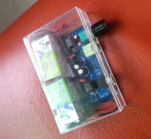 47耳放制作 加了个外壳