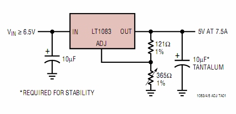DIY直流lt1083cp稳压电源的设计