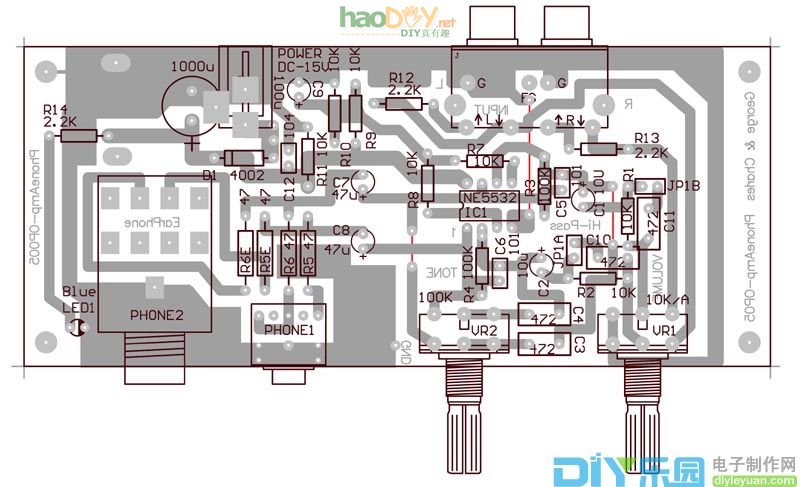 来自德国的Hi-Fi耳机功放制作 5532耳放