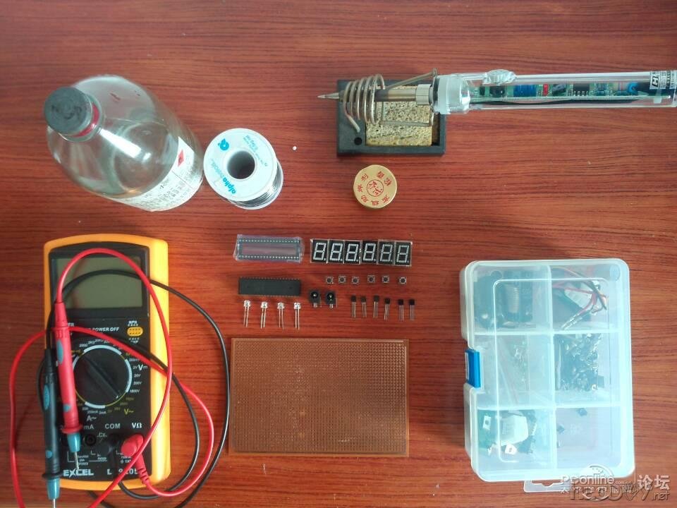 点击查看原图 纯手工焊接 ★★★六位数码管时钟★★★ 内有福利