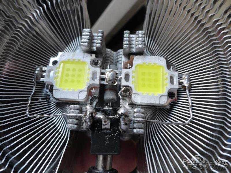 点击查看原图 山寨10w大功率LED灯全过程