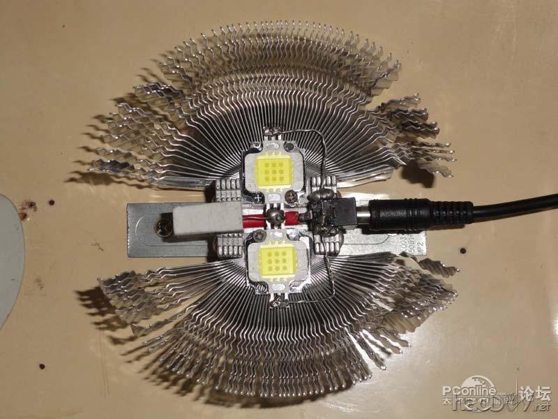 点击查看原图 山寨10w大功率LED灯全过程