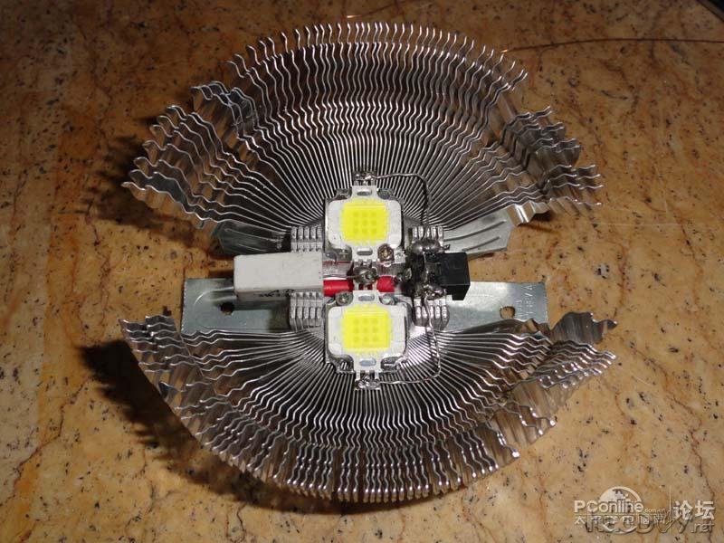 点击查看原图 山寨10w大功率LED灯全过程