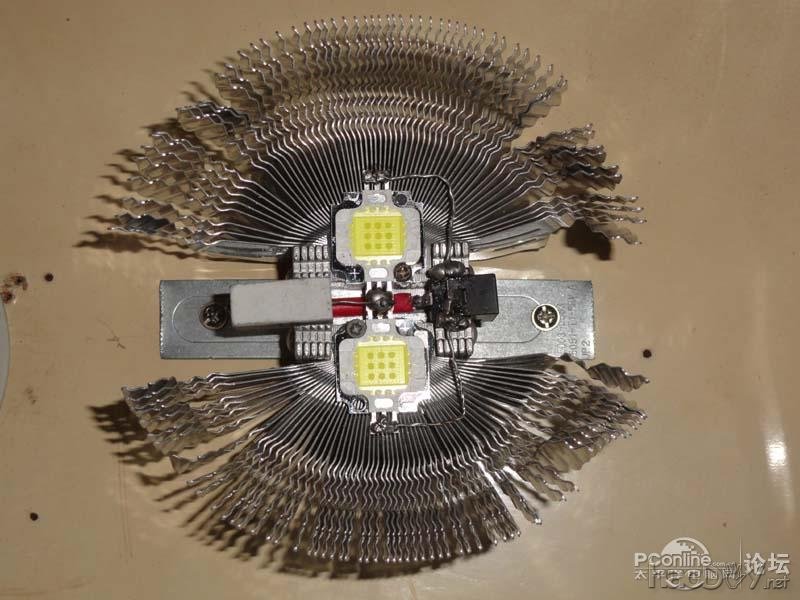 点击查看原图 山寨10w大功率LED灯全过程