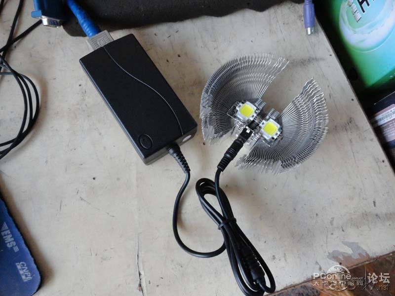 点击查看原图 山寨10w大功率LED灯全过程